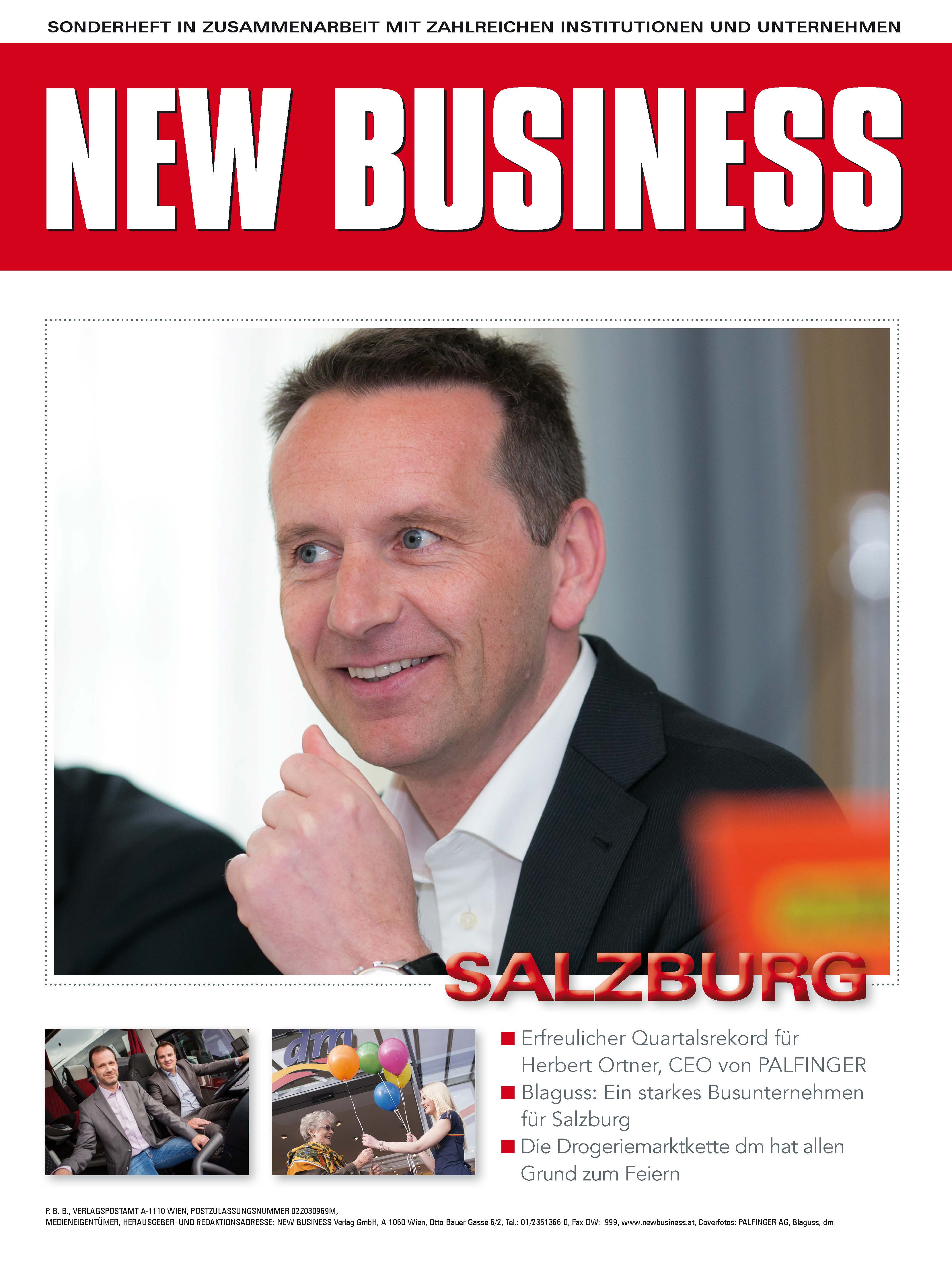 Cover: NEW BUSINESS Bundeslandspecial - SALZBURG 2016