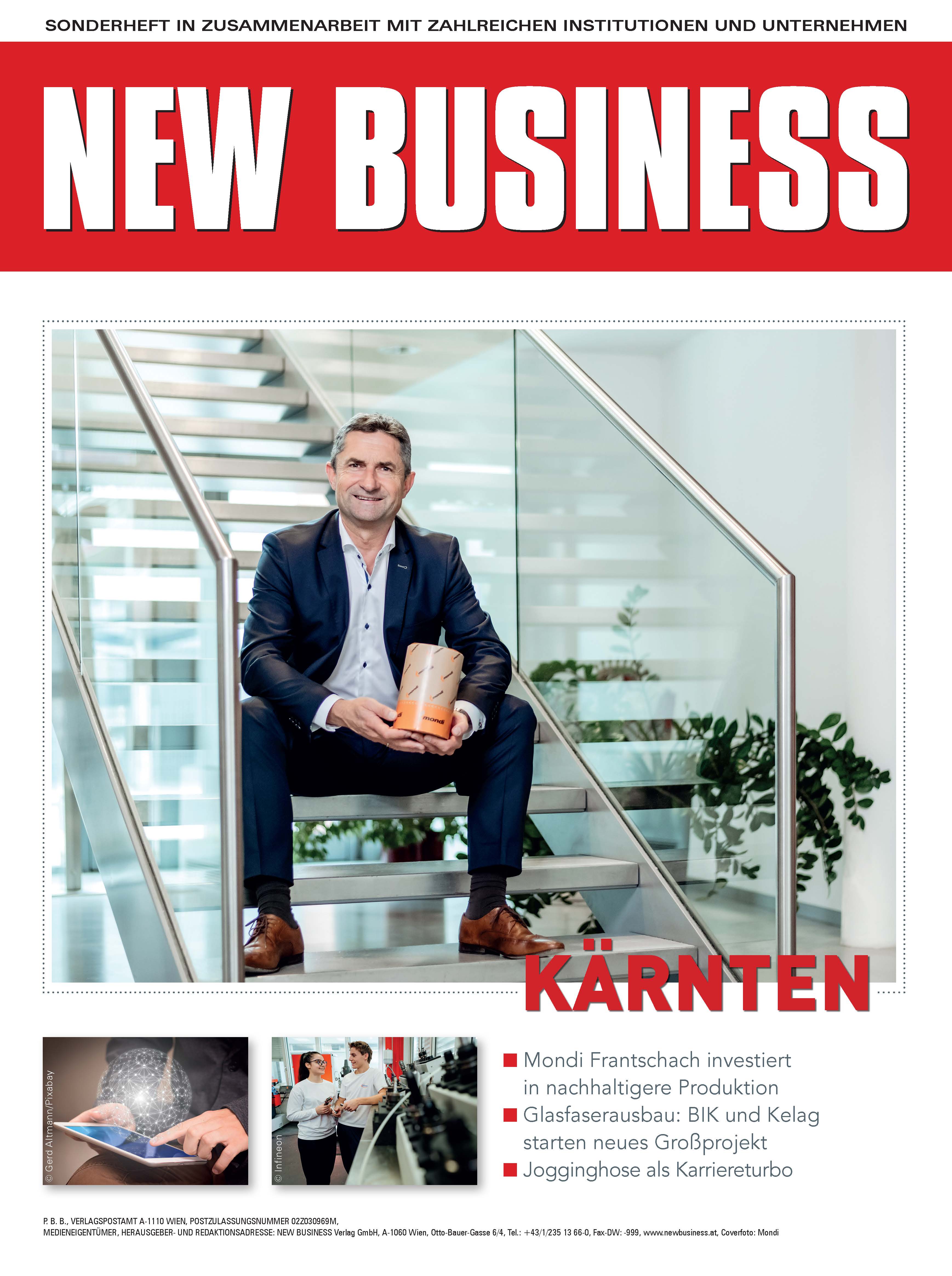 Cover: NEW BUSINESS Bundeslandspecial - KÄRNTEN 2022